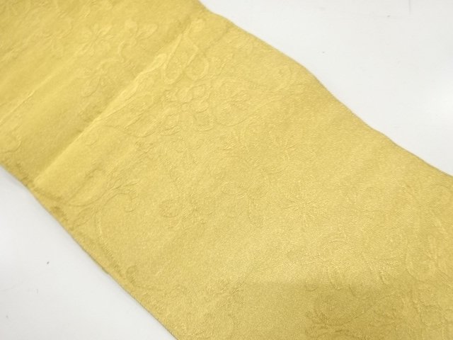 花模様織り出し　名古屋帯